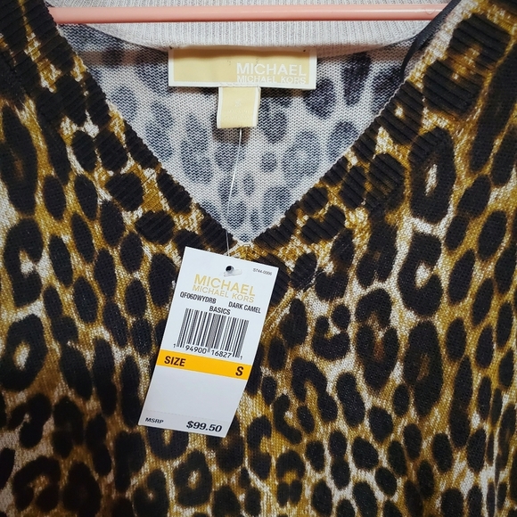 Michael Kors Cheetah Print Sweater Size Small Nwt - Picture 5 of 6